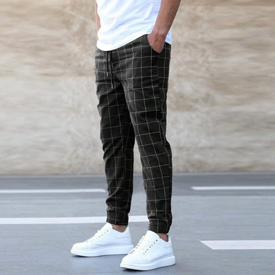 Celso - PANTALONS JOGGER À CARREAUX POUR HOMME