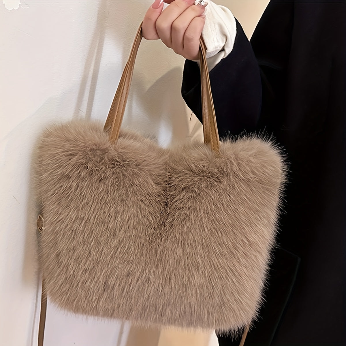 BIRK - Sac Fourre-Tout Chic en Fausse Fourrure