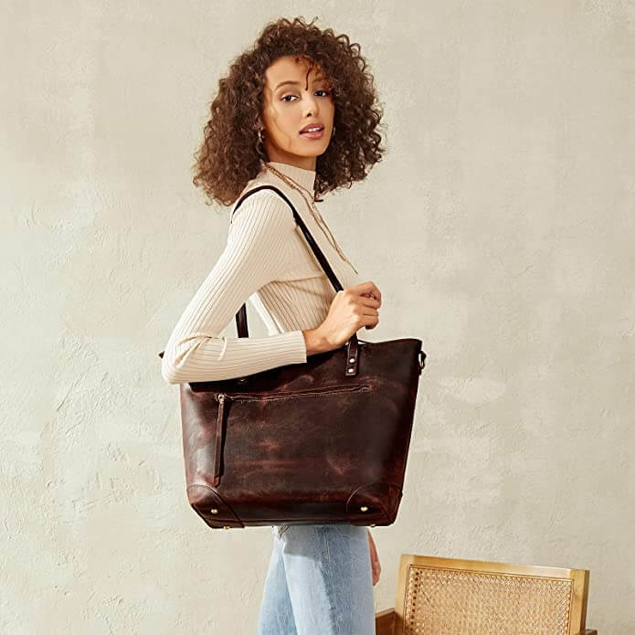 Sac en cuir vintage