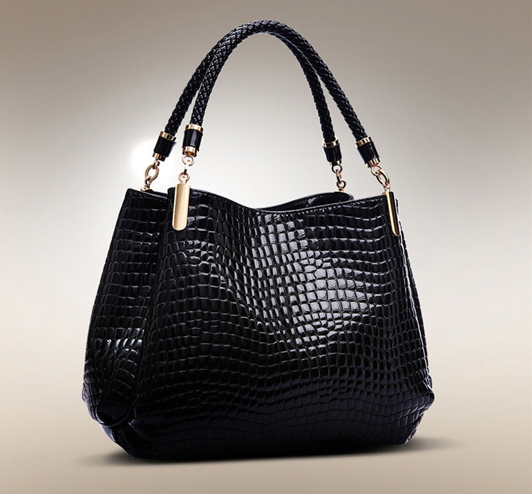 JansenStyle™  Xella | Sac à main élégant avec motif crocodile