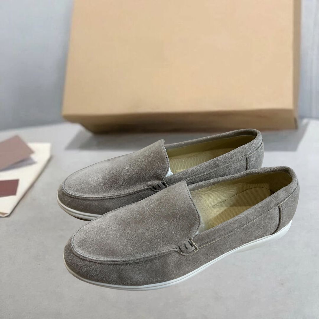 Lorenzo - Chaussons pour Homme en Cuir Suédé