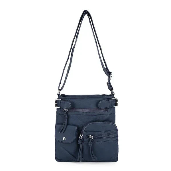 JansenStyle™ Zara | Sac à épaule en cuir doux avec plusieurs compartiments