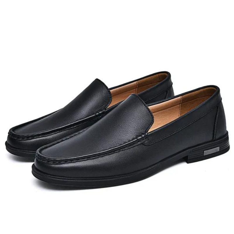 Mocassins en cuir véritable Pelle Italiana.