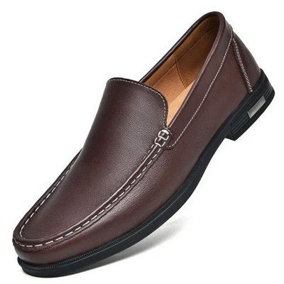 Mocassins en cuir véritable Pelle Italiana.