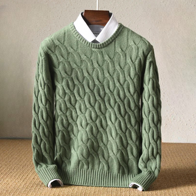 Pull à motif torsadé William