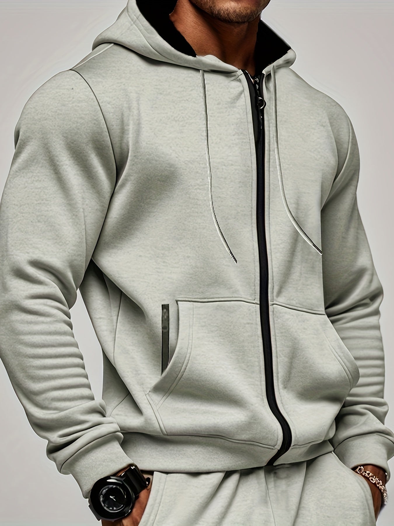 Felpa con Cappuccio e Zip
