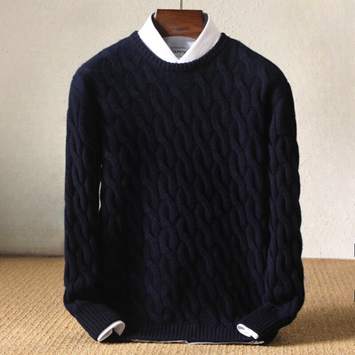 Pull à motif torsadé William