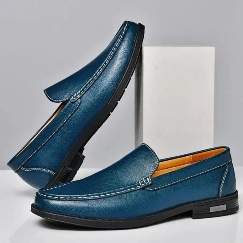 Mocassins en cuir véritable Pelle Italiana.