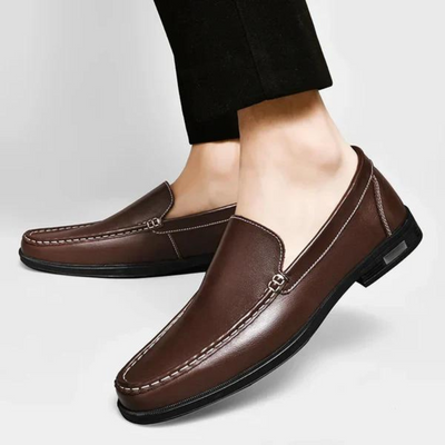 Mocassins en cuir véritable Pelle Italiana.