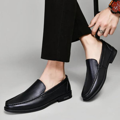 Mocassins en cuir véritable Pelle Italiana.