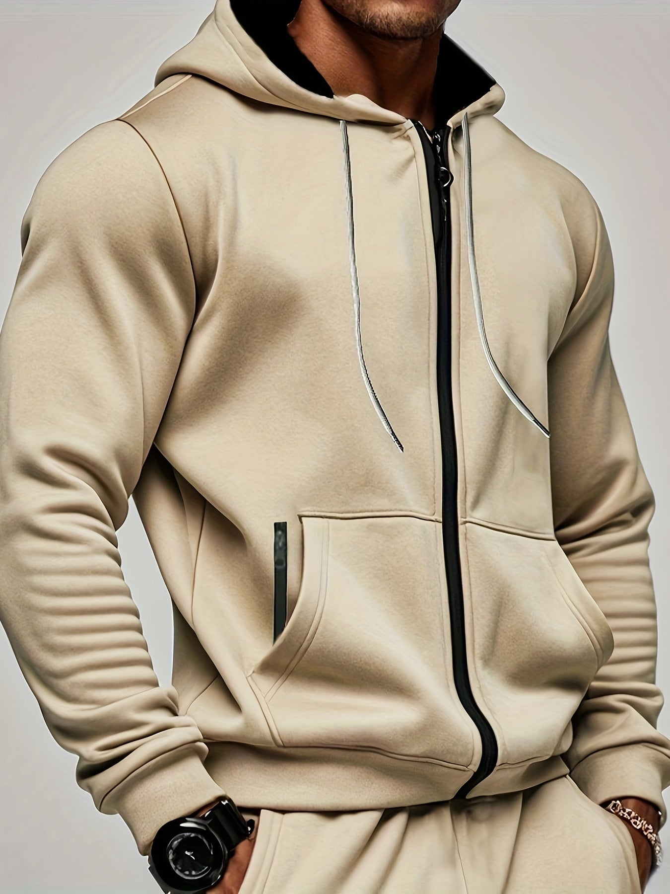 Felpa con Cappuccio e Zip