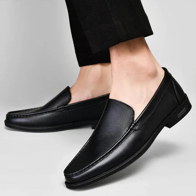 Mocassins en cuir véritable Pelle Italiana.