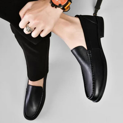Mocassins en cuir véritable Pelle Italiana.