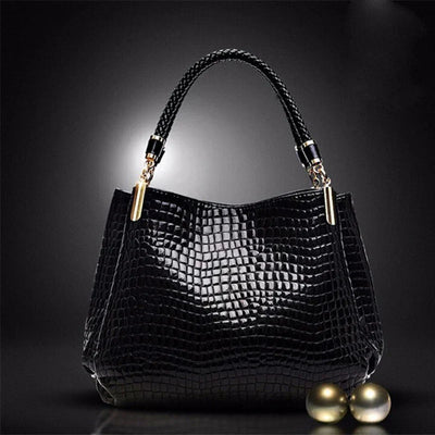 JansenStyle™  Xella | Sac à main élégant avec motif crocodile