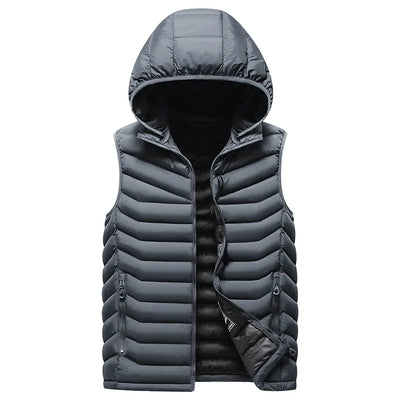 Nouveau Vêtement de Running pour Homme, Coupe-Vent Sans Manches, Veste Matelassée Grande Taille pour Activités Extérieures