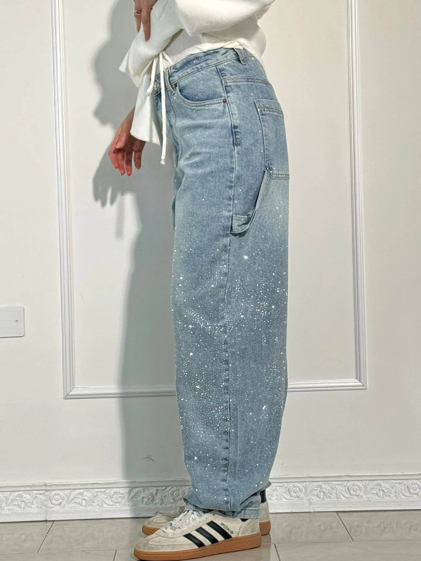 Jean en Denim Balloon Carpenter Brillant