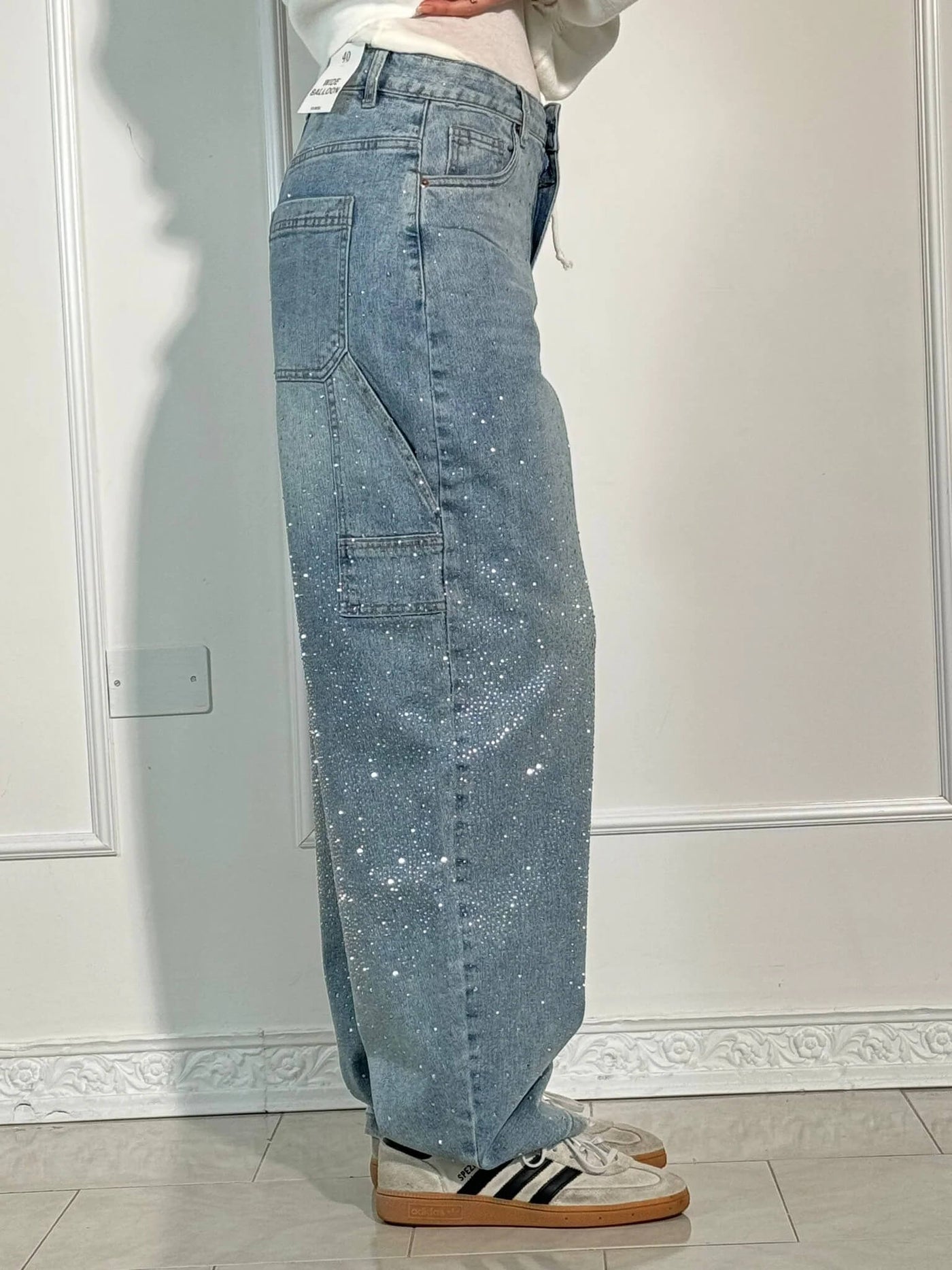 Jean en Denim Balloon Carpenter Brillant