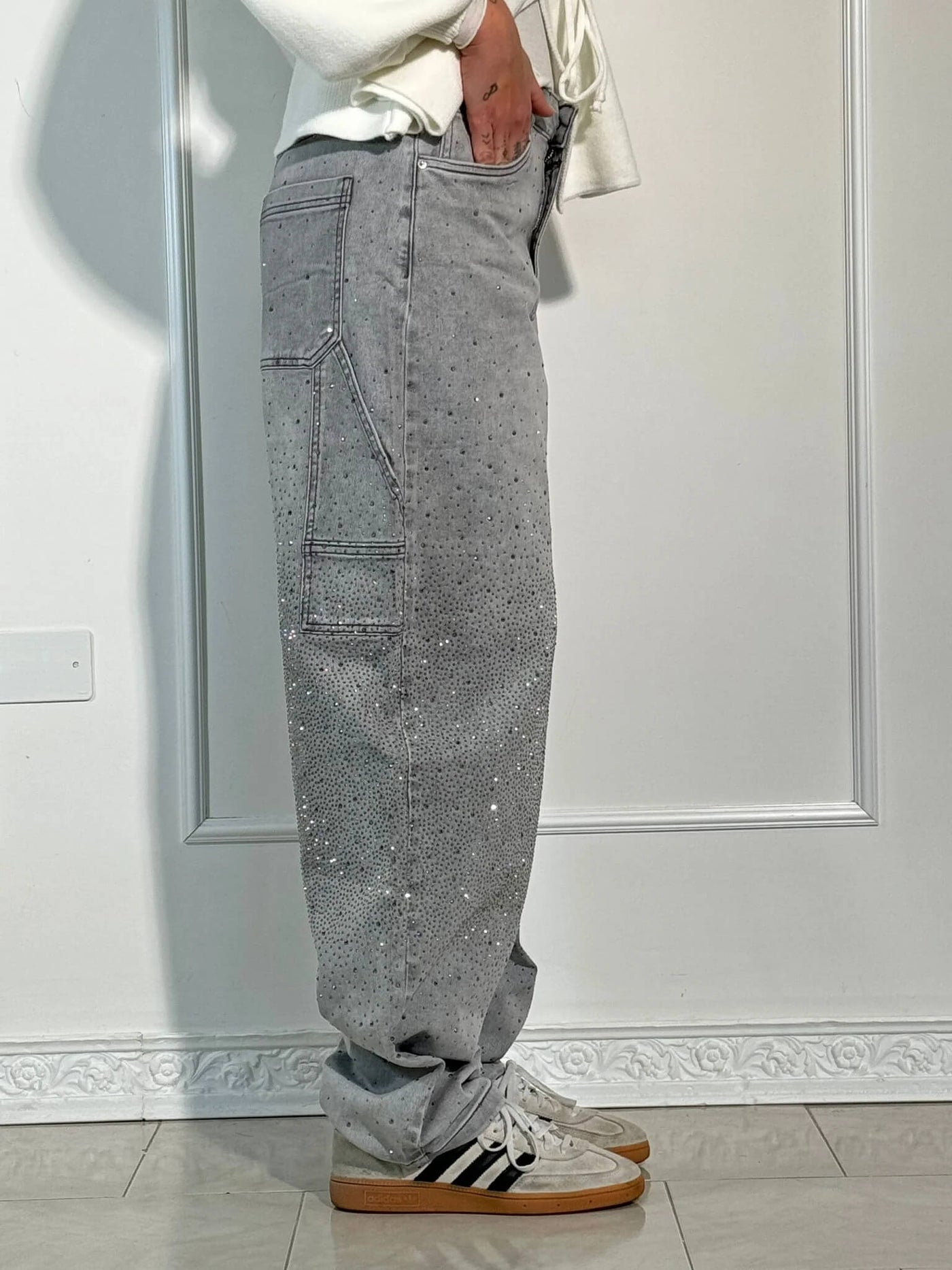 Jean en Denim Balloon Carpenter Brillant