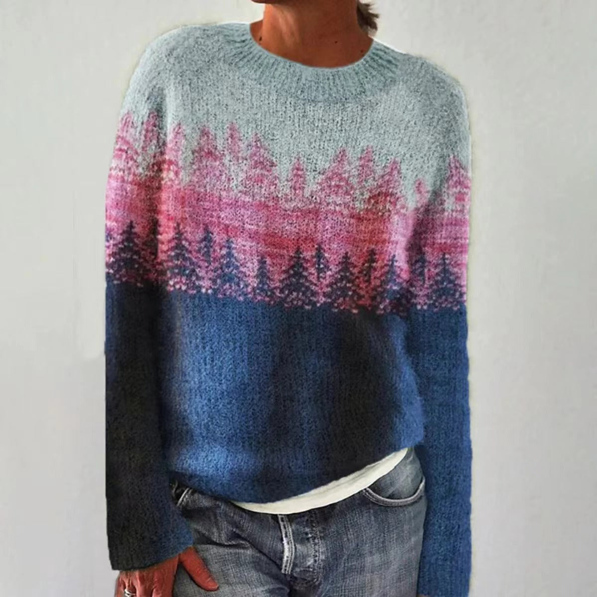 Pull Regina avec motif à vagues rétro