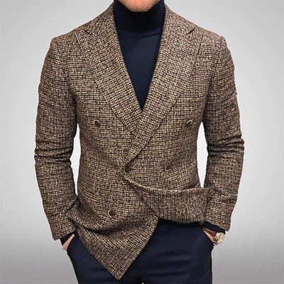 Blazer double-breasted en laine