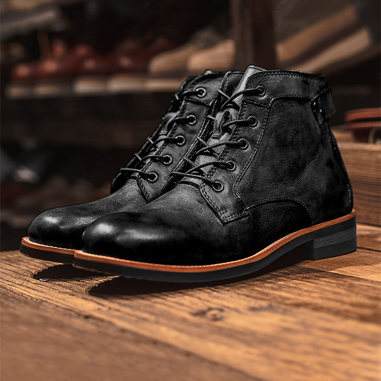 Bottes "Pioneer" en Cuir Résistant