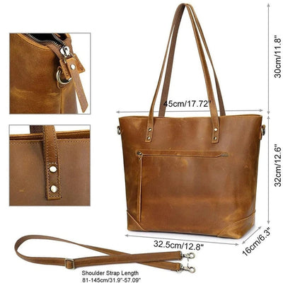 Sac en cuir vintage