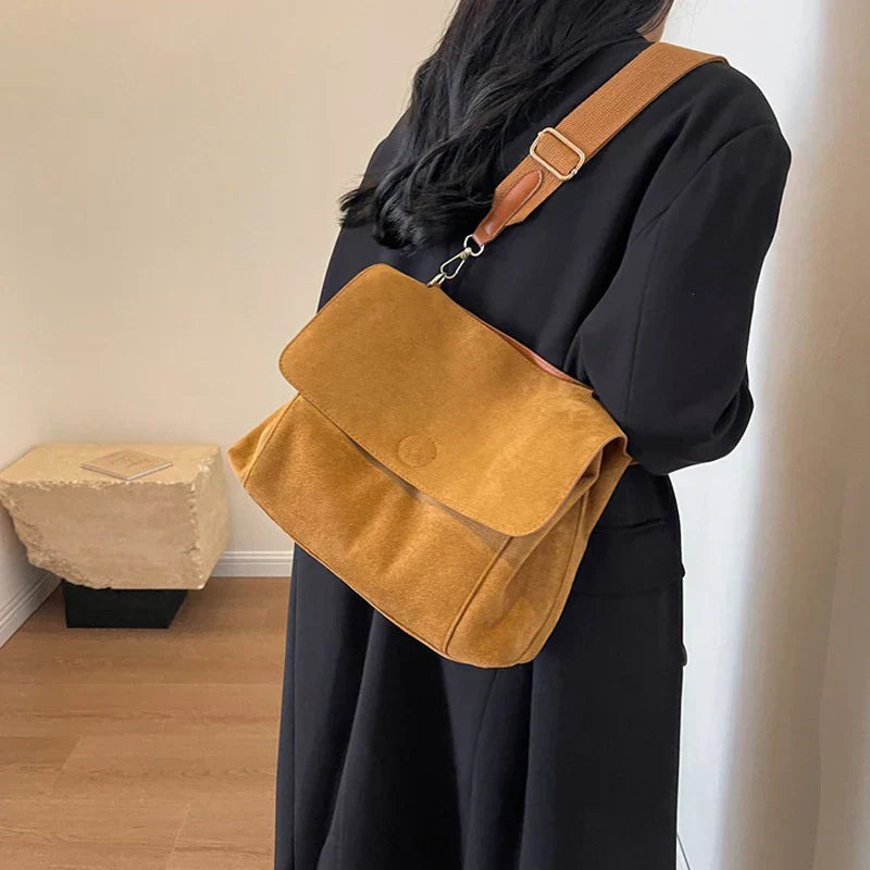 JansenStyle™ Erna | Sac à bandoulière en suède vintage