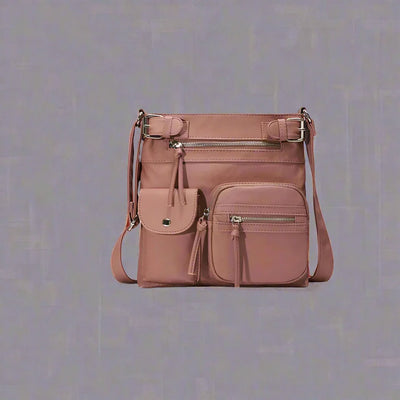 JansenStyle™ Zara | Sac à épaule en cuir doux avec plusieurs compartiments