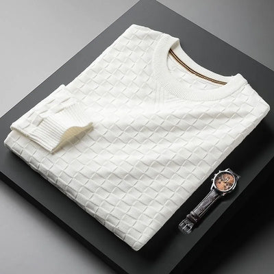 Federico - Pull à Motif Carré Doux VES - No.2
