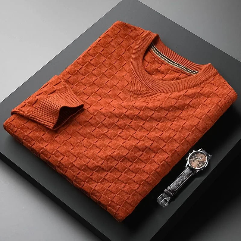 Federico - Pull à Motif Carré Doux VES - No.2