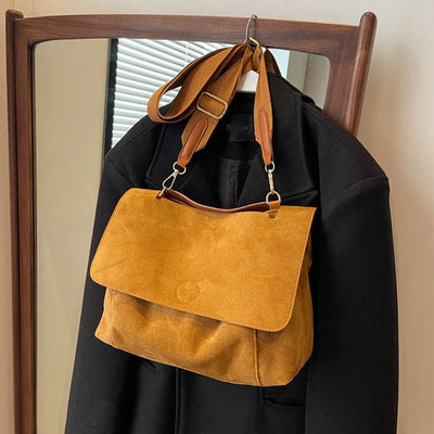 JansenStyle™ Erna | Sac à bandoulière en suède vintage