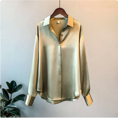 Antonette - Chemisier en Satin pour Femme