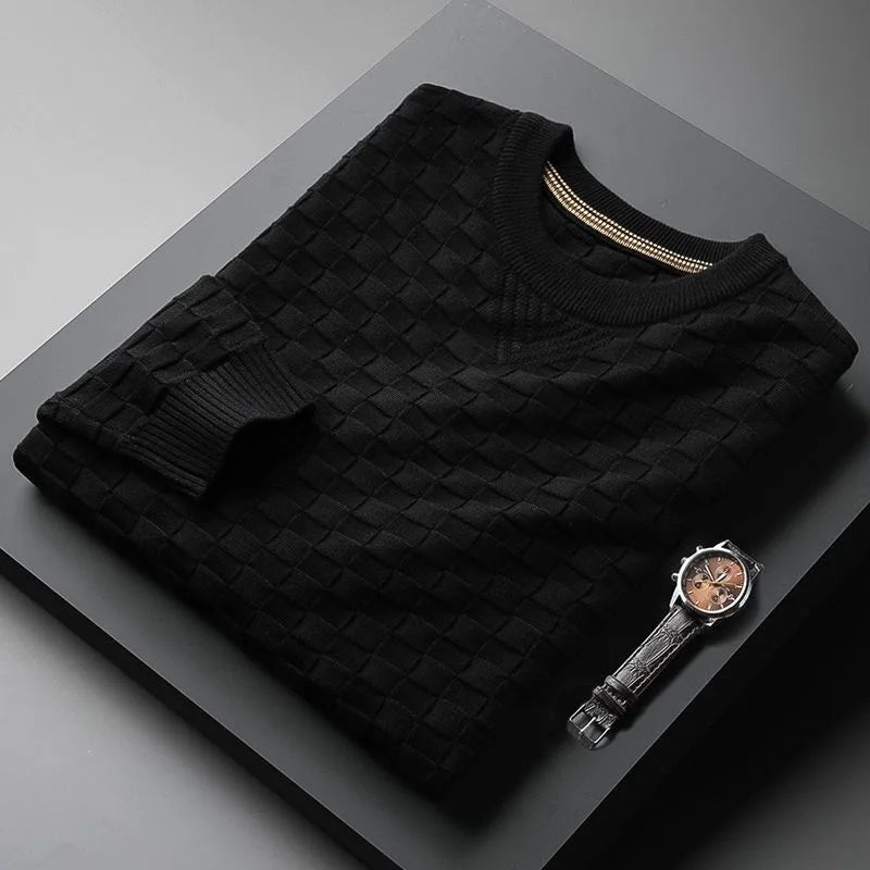 Federico - Pull à Motif Carré Doux VES - No.2