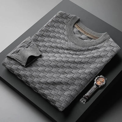Federico - Pull à Motif Carré Doux VES - No.2