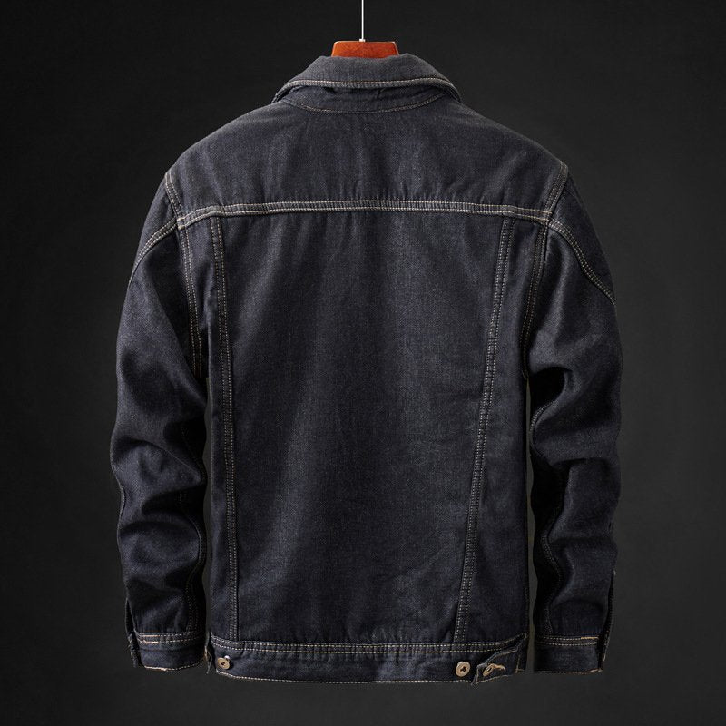 Veste en Jean Bronco Doublée en Fleece