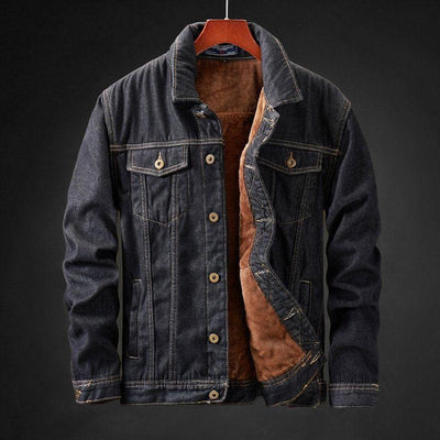 Veste en Jean Bronco Doublée en Fleece