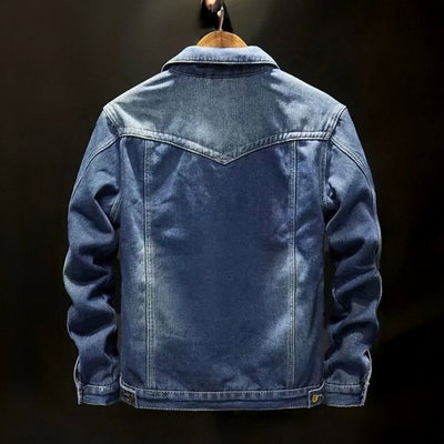 Veste en Jean Bronco Doublée en Fleece