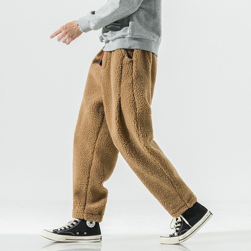 Fabian - Pantalons en polaire de laine d'agneau