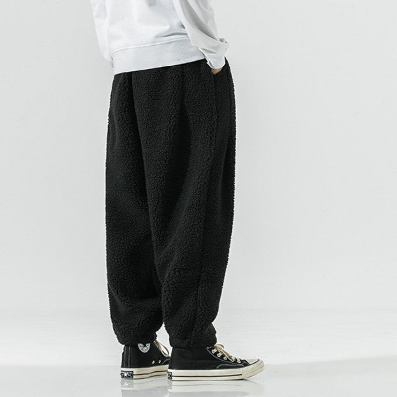 Fabian - Pantalons en polaire de laine d'agneau