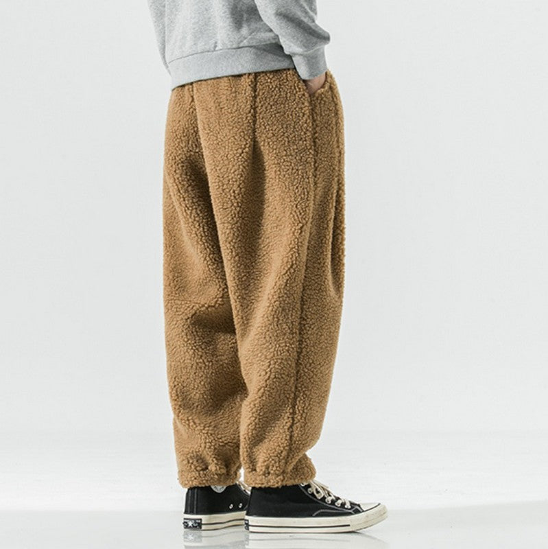 Fabian - Pantalons en polaire de laine d'agneau