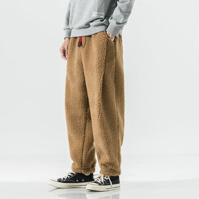 Fabian - Pantalons en polaire de laine d'agneau