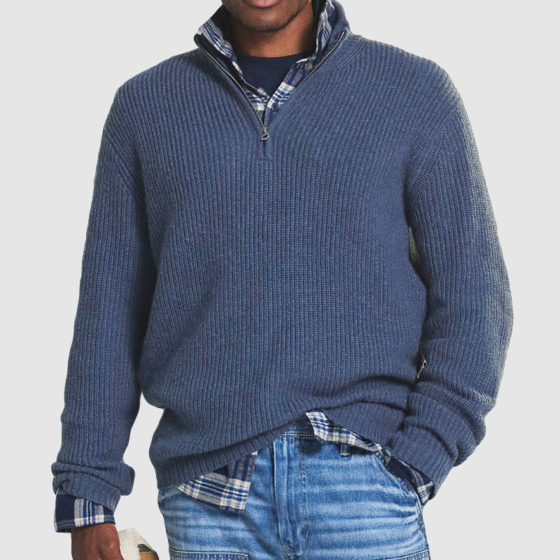 BORN - Maglione con zip a quarto di dollaro