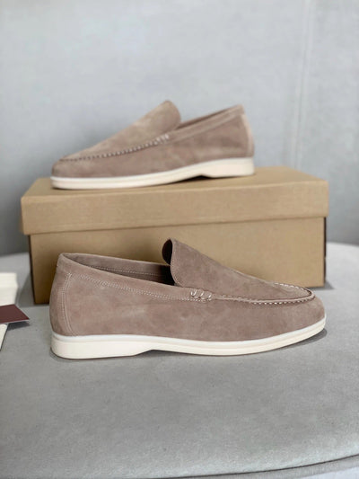 Lorenzo - Chaussons pour Homme en Cuir Suédé