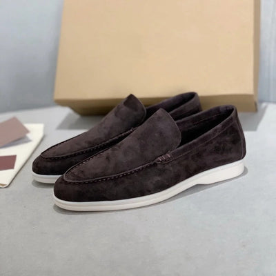 Lorenzo - Chaussons pour Homme en Cuir Suédé