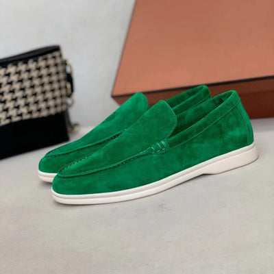Lorenzo - Chaussons pour Homme en Cuir Suédé