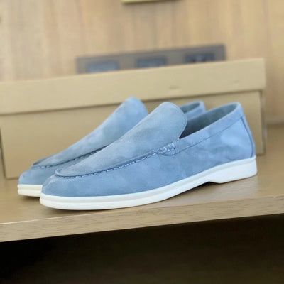 Lorenzo - Chaussons pour Homme en Cuir Suédé
